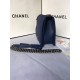 MAXI BOY Chanel HANDBAG Grained Calfskin Navy Blue High