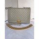 MAXI BOY Chanel HANDBAG Grained Calfskin Gray High