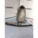 MAXI BOY Chanel HANDBAG Grained Calfskin Gray High