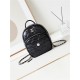 Chanel BACKPACK AS4366 Nylon & Silver-Tone Metal Black A