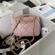 Chanel Mini Flap Bag with Handle Lambskin & Gold-Tone Metal AS3450 Pink A