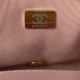 Chanel Mini Flap Bag with Handle Lambskin & Gold-Tone Metal AS3450 Pink A