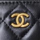 Chanel SMALL VANITY WITH CHAIN Lambskin & Gold-Tone Metal AP1447 Black A