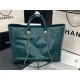 LARGE SHOPPING BAG Shiny Calfskin, Crystal Pearls, Strass, Enamel, Gold-Tone & Ruthenium-Finish Metal Green High