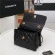 SMALL FLAP BAG WITH TOP HANDLE Lambskin Aged Gold-Tone Metal Black B