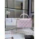 Chanel VANITY WITH CHAIN A68062 Lambskin & Gold-Tone Metal Pink High