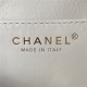 Chanel SMALL MESSENGER BAG Lambskin & Gold-Tone Metal AS4609 White A