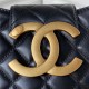 Chanel MEDIUM MESSENGER BAG Lambskin & Gold-Tone Metal AS4610 Black A