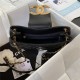 Chanel MEDIUM MESSENGER BAG Lambskin & Gold-Tone Metal AS4610 Black A