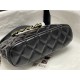 Chanel SMALL TOTE AS5130 Shiny Lambskin & Gold-Tone Metal Black High