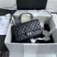 2.55 HANDBAG Aged Calfskin Black & Ruthenium-Finish Metal A