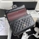 2.55 HANDBAG Aged Calfskin Black & Ruthenium-Finish Metal A