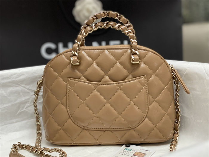 Chanel SMALL TOTE AS5130 Shiny Lambskin & Gold-Tone Metal Nude High