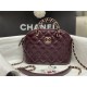 Chanel SMALL TOTE AS5130 Shiny Lambskin & Gold-Tone Metal Burgundy High