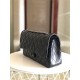 Large 2.55 HANDBAG Aged Calfskin Black Silver Metal B