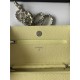 Classic Wallet on Chain AP0250 Grained Calfskin Yellow Silver Metal B