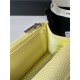 Classic Wallet on Chain AP0250 Grained Calfskin Yellow Silver Metal A