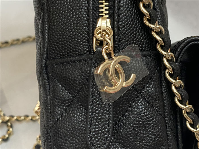 Chanel Mini Backpack Grained Calfskin Gold-Tone Metal AP3753 Black High