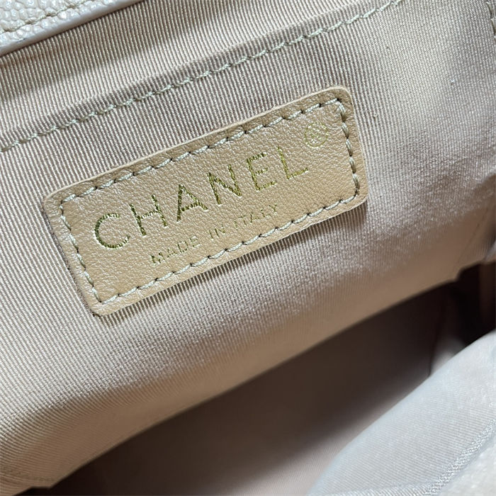 Chanel BACKPACK AS3860 Grained Shiny Calfskin & Gold-Tone Metal Caramel A