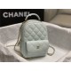 Chanel Mini Backpack Grained Calfskin Gold-Tone Metal AP3753 Blue High