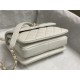 Chanel MINI FLAP BAG WITH TOP HANDLE AS4654 Lambskin & Gold-Tone Metal White A