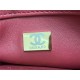 Chanel MINI FLAP BAG WITH TOP HANDLE AS4654 Lambskin & Gold-Tone Metal Red A