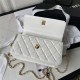 Chanel Wallet on Chain AP3318 Grained Calfskin & Gold-Tone Metal White A