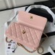 Chanel Wallet on Chain AP3318 Grained Calfskin & Gold-Tone Metal Pink A