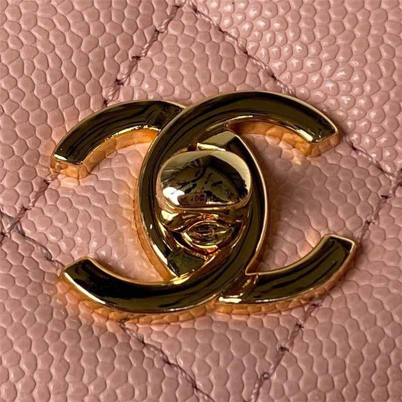 Chanel Wallet on Chain AP3318 Grained Calfskin & Gold-Tone Metal Pink A