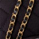 Chanel CLUTCH WITH CHAIN AP3435 Fabric & Gold-Tone Metal Black High