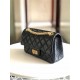 MINI 2.55 HANDBAG Aged Calfskin Black Gold Metal B