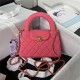 Chanel MINI SHOPPING BAG AS4416 Fabric & Gold-Tone Metal Fuchsia High