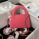 Chanel MINI SHOPPING BAG AS4416 Fabric & Gold-Tone Metal Fuchsia High