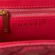 Chanel MINI SHOPPING BAG AS4416 Fabric & Gold-Tone Metal Fuchsia High