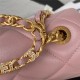 Chanel Small Flap Bag with Handle Lambskin & Gold-Tone Metal AS3451 Pink A