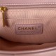 Chanel Small Flap Bag with Handle Lambskin & Gold-Tone Metal AS3451 Pink A