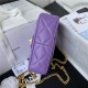 Chanel MINI FLAP BAG with Enamel buckle Lambskin & Gold-Tone Metal Purple A