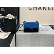 Chanel MINI EVENING BAG Plexi & Black Metal Black & Blue High