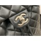 Chanel Small Backpack Lambskin 91120 Silver-Metal Black High