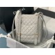 Chanel Small Backpack Lambskin 91120 Gold-Metal Grey High