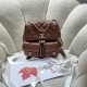 Chanel BACKPACK AS3860 Calfskin & Gold-Tone Metal Brown A