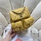 Chanel BACKPACK AS3860 Calfskin & Gold-Tone Metal Yellow A