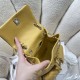 Chanel BACKPACK AS3860 Calfskin & Gold-Tone Metal Yellow A