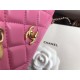 CLASSIC LONG FLAP WALLET Lambskin & Gold-Tone Metal Pink High