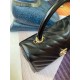 FLAP BAG WITH TOP HANDLE Chevrons Pattern Shiny Calfskin Gold Metal Black High