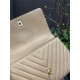 FLAP BAG WITH TOP HANDLE Chevrons Pattern Grained Calfskin Beige Gold Metal High