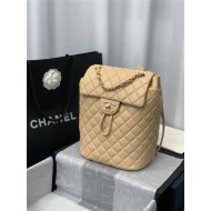 Chanel Small Backpack Lambskin 91120 Gold-Metal Nude High