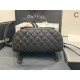 Chanel Medium Backpack Lambskin 91121 Silver-Metal Black High