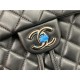 Chanel Medium Backpack Lambskin 91121 Silver-Metal Black High