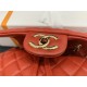 Chanel Medium Backpack Lambskin 91121 Gold-Metal Red High